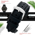Motorola Moto Silicone Sport Watch Band, Breathable Rubber Strap