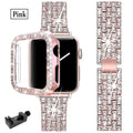 Apple Watch Bedazzled Stainless Steel Strap - Elegant Design - SJB-DIAMOND ELITES