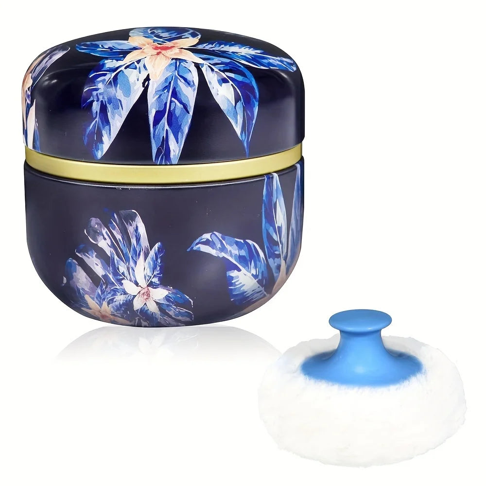 Powder Puff and Powder Container for Body Dusting Powder Case with Puff fo Women Loose Powder Containers with Puff for Travel Lootquake LLC