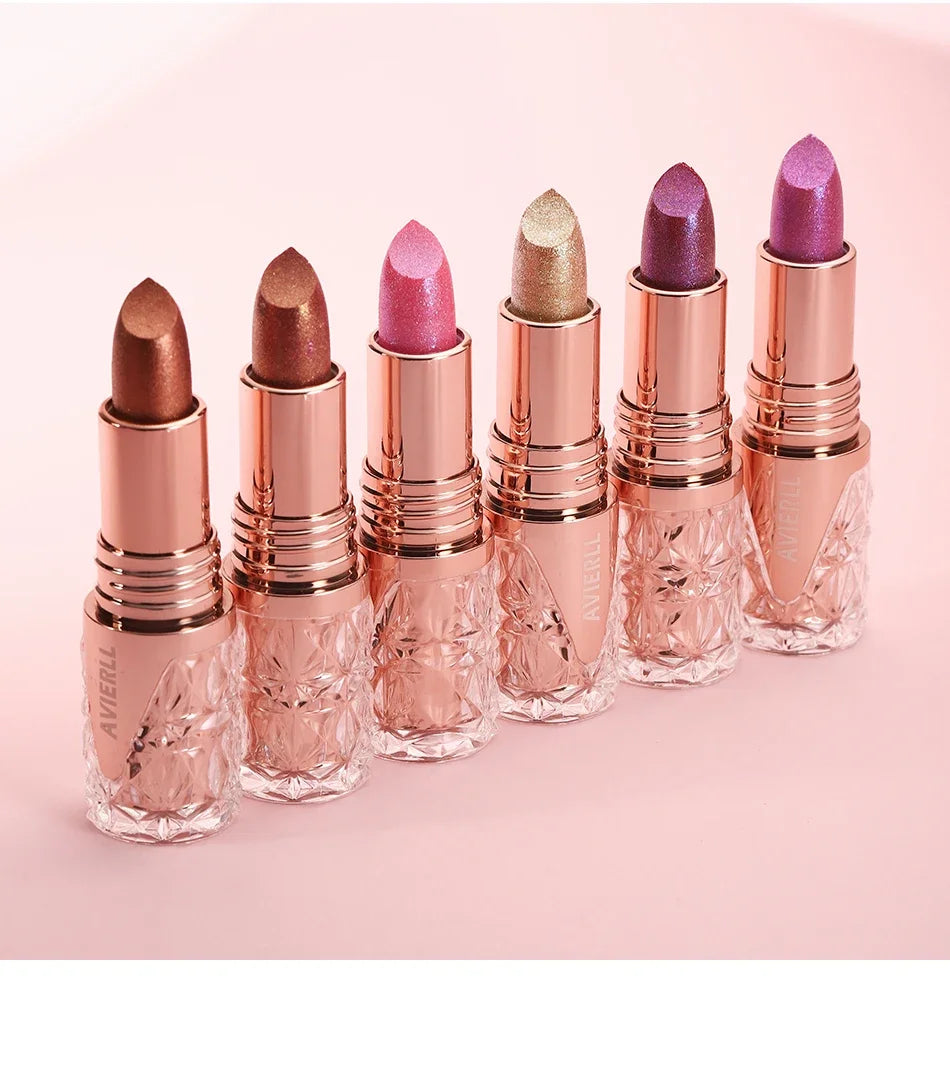 Fine Glitter lipstick, Quicksand Gold Lipstick, Moisturizing Silky Mermaid Girl Pink, Long-Lasting Waterproof Grapefruit Orange Lootquake LLC