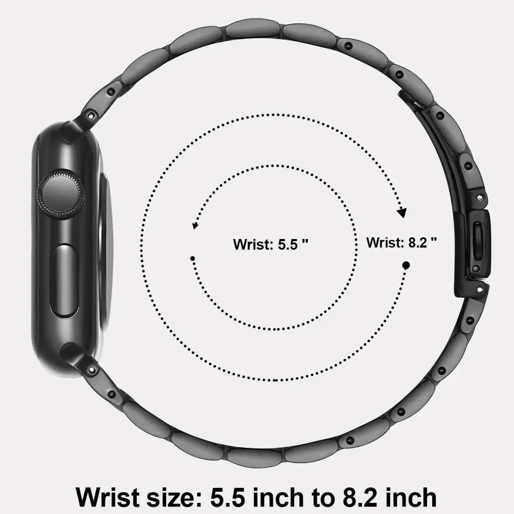 Apple Watch Stainless Steel Band - Sleek Durable Style - SJB-DIAMOND ELITES