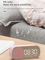 Wireless Bluetooth Speaker, Multi-functional Loud Subwoofer Clock, Mini AI Smart Alarm Clock Speaker Lootquake LLC