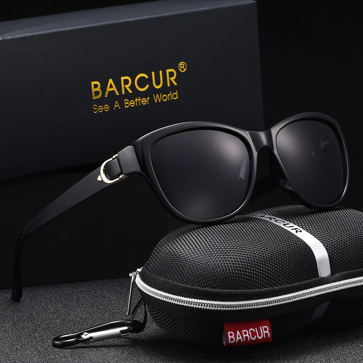 BARCUR Polarized Men’s Fashion Sunglasses – Elliptical Gradient TAC Lens with UV400 Protection – Lightweight Stainless Steel Frame Stylish Summer Eyewear for Travel Driving & Outdoor Gift Occasions Stevvex