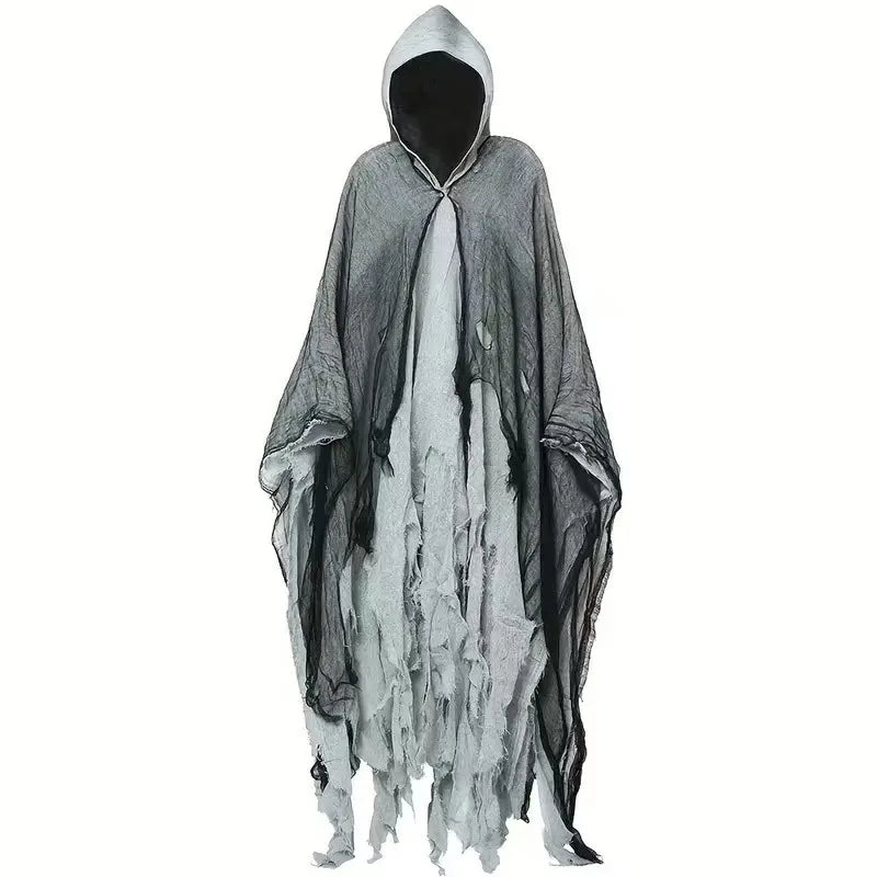 Halloween costume horror ghost clothes adult zombie cloak wizard robe wear secret room death dress up costume cloak Lootquake LLC