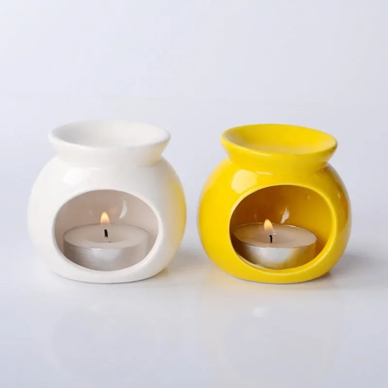 Essential Oil Burners Wax Melt Warmer Aromatherapies Aromas Diffuser Furnaces Ceramics Tealight Holder Decors Lootquake LLC