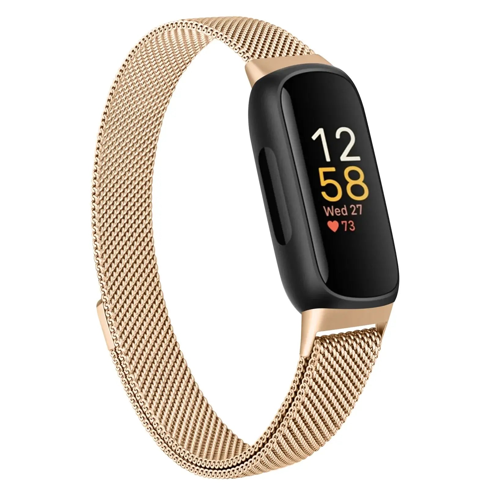 Fitbit Inspire 3 Metal Magnetic Loop Band – Stainless Steel Mesh Strap BandsCo Straps