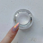 Moonlight Mirror Nail Powder Aurora Silver Glitter Metallic Effect UV Gel Polish for Manicure DIY Nail  Art Design Decoration