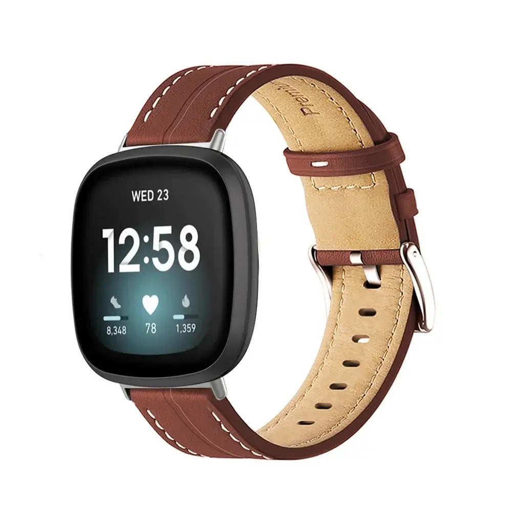 Fitbit Versa & Sense Leather Band - Premium Comfort - SJB-DIAMOND ELITES