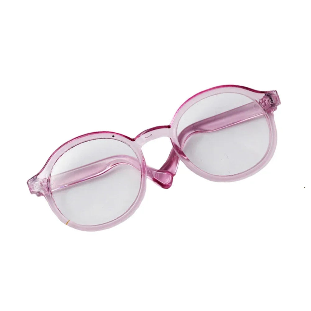 Labubu 6.5cm Transparent Plastic Glasses for 1/8 1/6 1/3 1/4 BJD for Labubu MSD SD Plush for EXO Doll Sunglasses Lootquake LLC