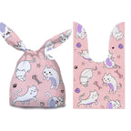 50Pcs Easter Rabbit Ear Bags Cookie Candy Gift Plastic Bags Pouch Baking Packaging for Biscuits Easter Decoration 2024 Birthday Lootquake LLC