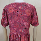 TEELYNN boho long dress Vintage 2023 floral print Chiffon three quarter sleeve v-neck summer Gypsy Hippie women dresses vestidos