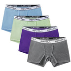 POKARLA 4PCS Women’s Cotton Boxer Underwear Ladies Soft Safety Panties Female Breathable Inseam Briefs Set Boy Shorts Plus Size Lootquake LLC