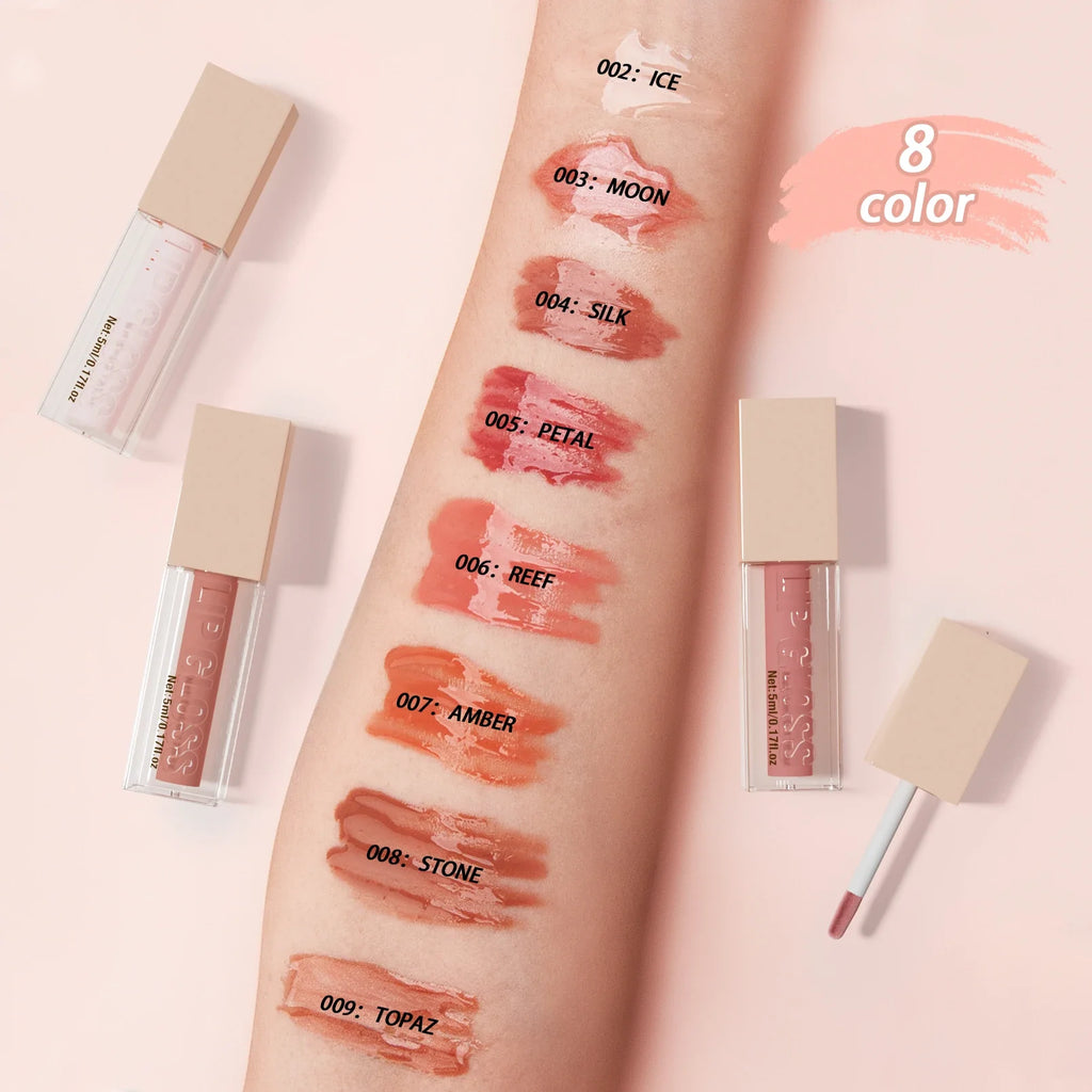 8 Color Non-stick cup Velvet Satin Gloss Lip glaze Mist Liquid matte lipstick Waterproof long-lasting color liquid Lootquake LLC