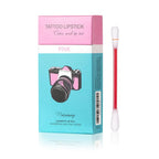 20cs/Set Liquid Lipstick Non-Stick Cigarette Tattoo Swab Cotton Makeup Waterproof Moisturizing Lip Gloss Portable Design Ko M6Y4