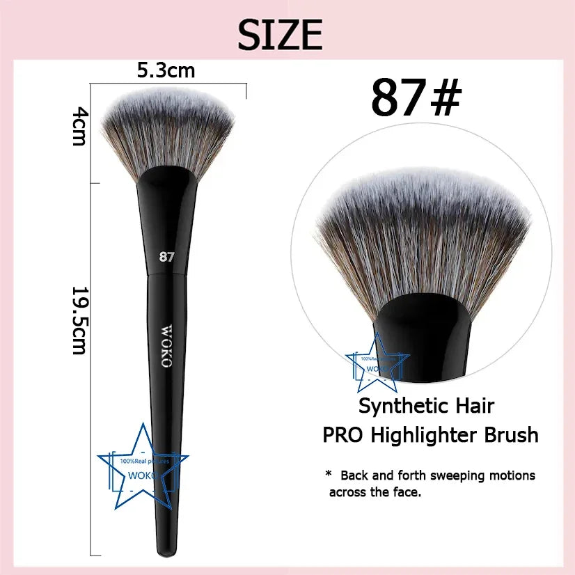 70 Pro Big Foundation Brush Cream Foundation Makeup Brush Chubby Professional Synthetic Hair Face Contour Foundation Makeup Tool Lootquake LLC