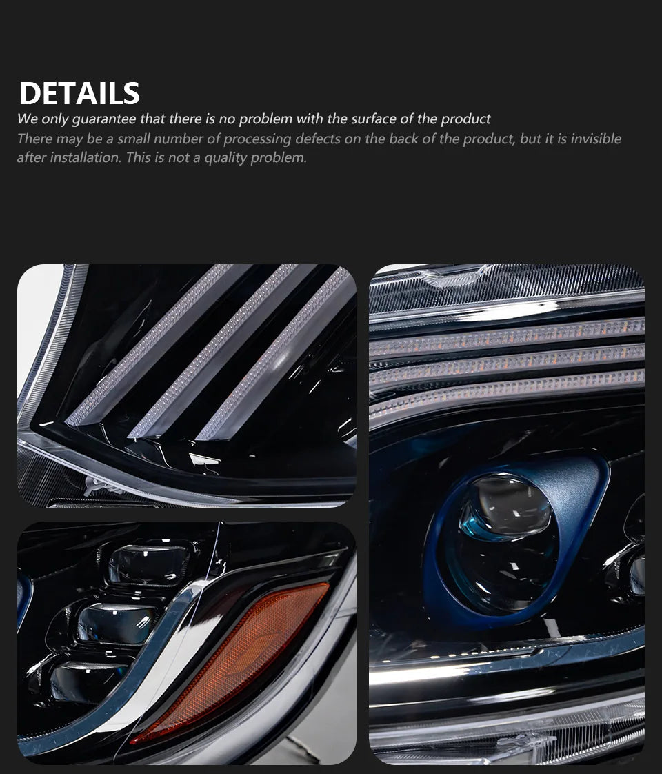AKD Car Lights for Benz Sprinter Headlight Projector Lens Maybach Style Head Lamp DRL Automotive Accessories Lootquake LLC