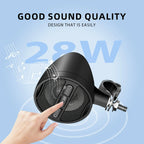 Motorcycle Bluetooth Speakers Wireless Audio System with USB, AUX, Mp3 Music Player Lootquake LLC