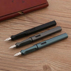 1pc Plastic Matte Black 860 Fountain Pen EF Nib Frosted Green Stationery School Office Supplies Ink Pens Lootquake LLC