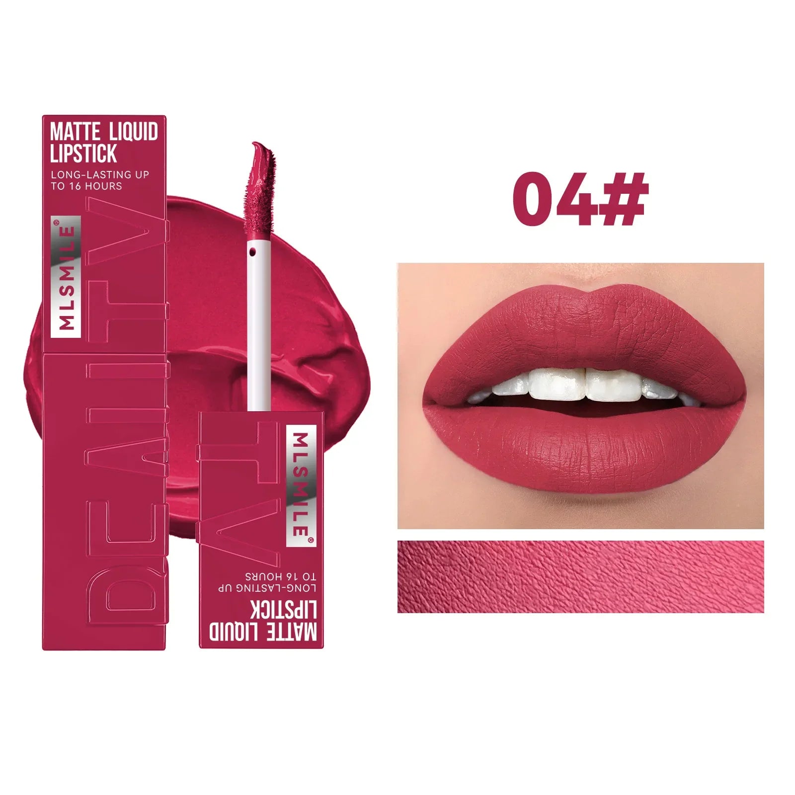 Matte Liquid Lipstick 6 Colors Long Lasting Lip Ink Lip Tint Non-stick Cup Nude Lip Gloss Waterproof Cosmetics Make Up