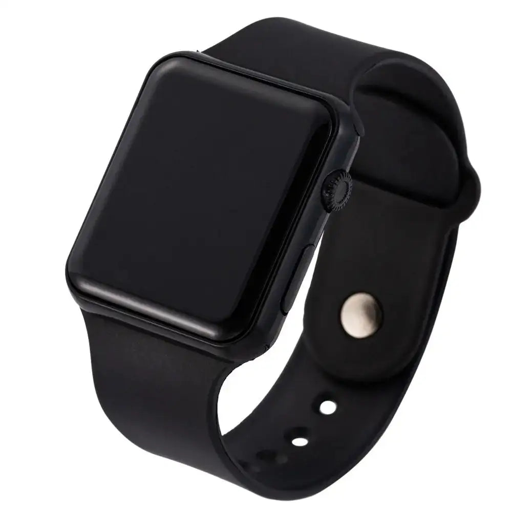 2024 Fashion Sport Digital Watch Women Men Square LED Watches Silicone Belt Electronic Women Digital Watches Clock Montre Femme