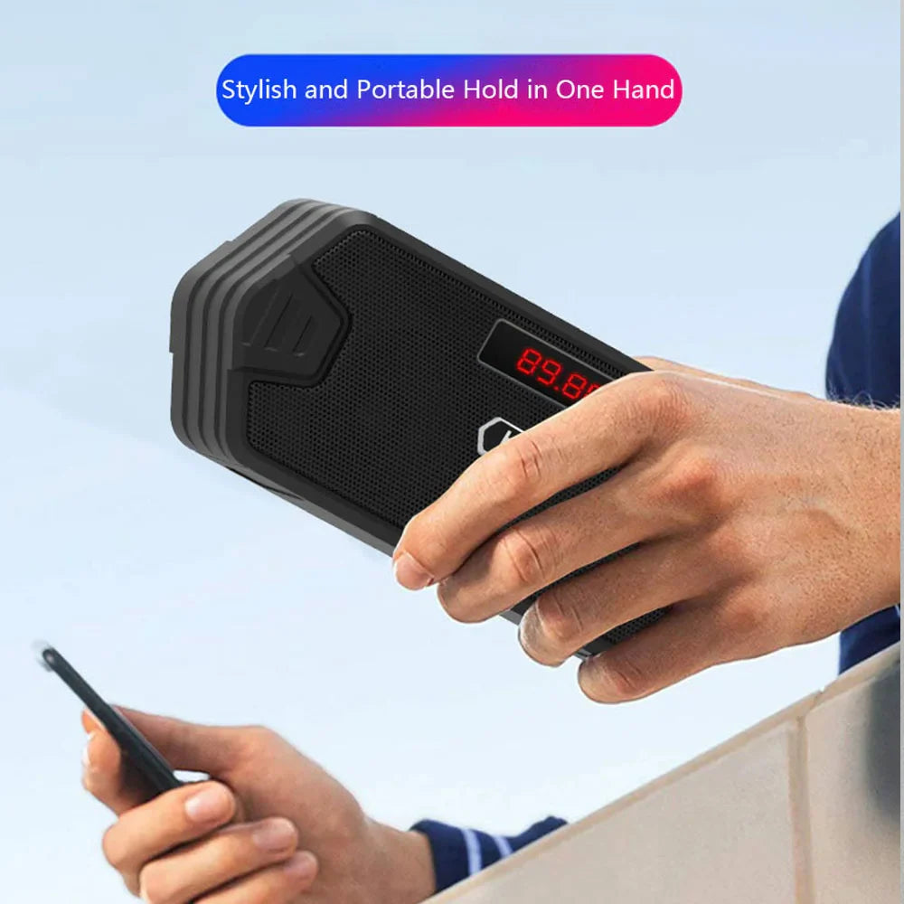 Portable Wireless Speaker Bluetooth-compatible Outdoor USB Speakers With FM Radio Receiver AUX TF MP3 Loudspeaker For Phone PC Lootquake LLC