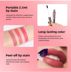 Peel Off Lip Stain Reveal Long Lasting Waterproof Pink Lip Tint Transfer Proof Non-stick Cup Natural Lip Stain Women's Cosmetics Lootquake LLC