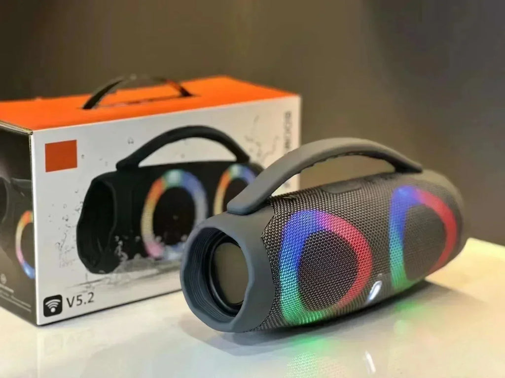Portable Waterproof 100W High Power Bluetooth Speaker RGB Colorful Light Wireless Subwoofer 360 Stereo Surround TWS FM Boom Box Lootquake LLC