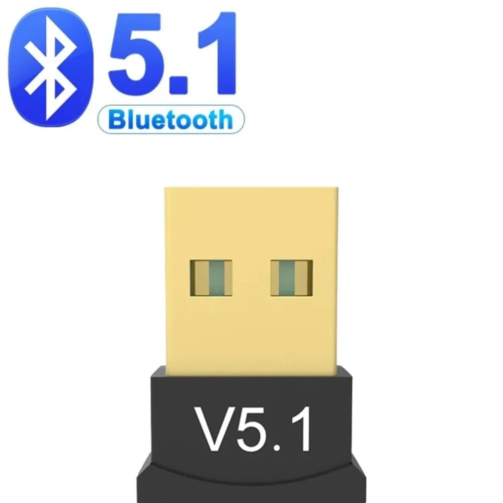 USB Bluetooth 5.3 Adapter Wireless Bluetooth 5.1 Dongle Adapter for PC Laptop Wireless Speaker Audio Receiver USB Transmitter Lootquake LLC