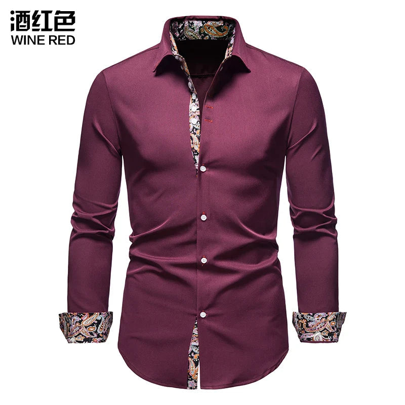Men's Shirt with Collar White Shirts Man Long Sleeve Men's Shirts 2023 Mens Polo Shirts for Men Famous Brands Lootquake LLC