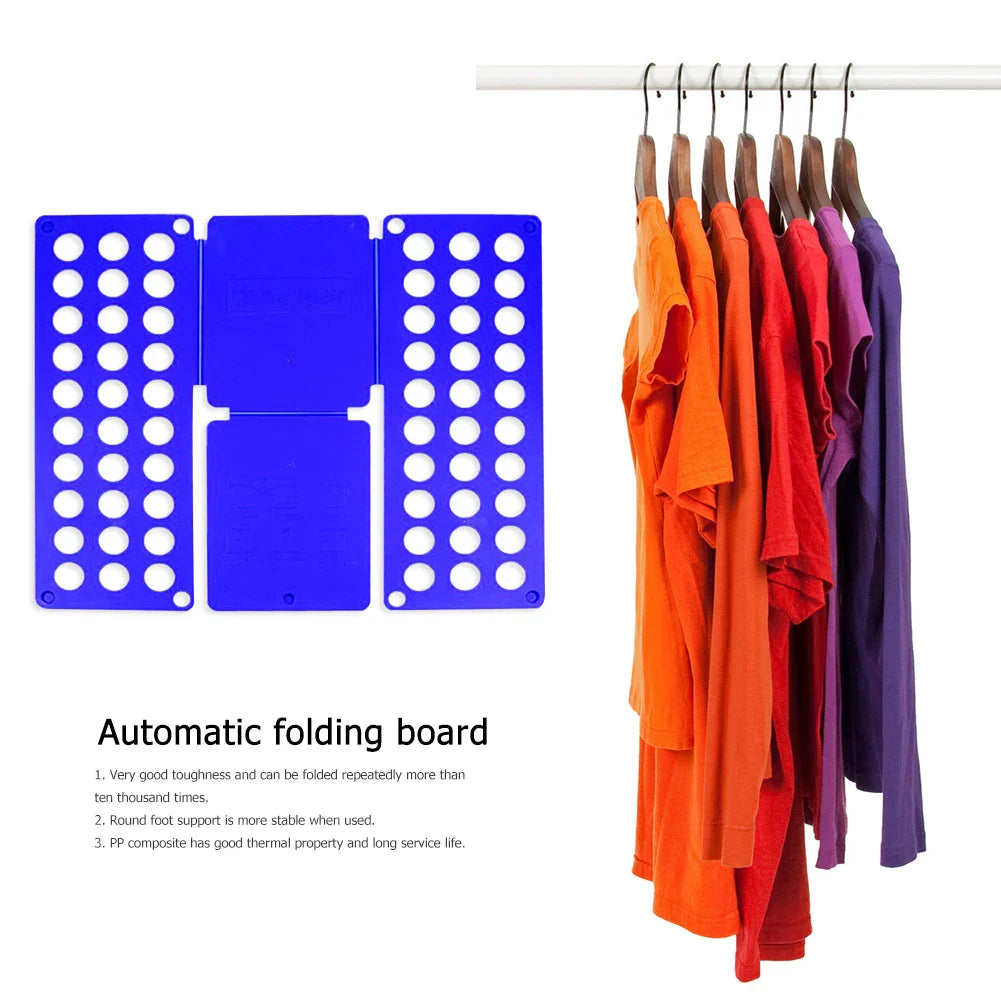 Plastic Clothes Folding Board Easy and Fast Kids Laundry Folder Shirt Folding Board Home Storage Tool for Kid Children Adults Lootquake LLC