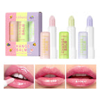 3 sets of color changing lipstick, durable, moisturizing, soothing and repairing dry lips