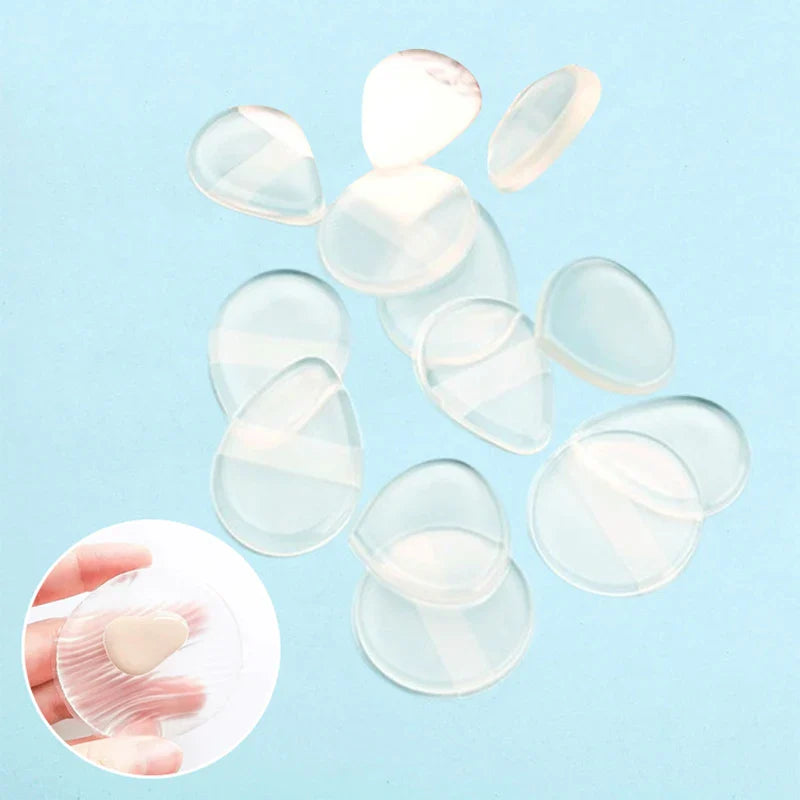 Soft Silicone Gel Powder Puff Sponge For Cosmetic Face Foundation BB Cream No Powder Eating Powder Cosmetic Puff Makeup Tools