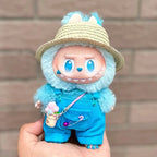 Labubu Doll Clothes Big Into Energy Clothing Replacement Summer Overalls with Straw Hat and Belt Set for Ropa Labubu Lootquake LLC