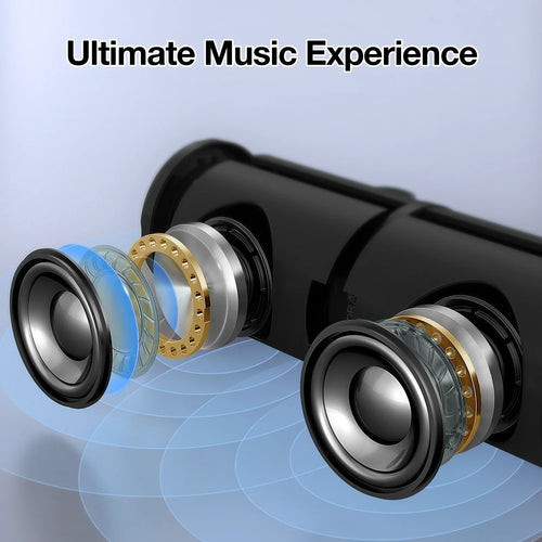 1HORA Bluetooth Speaker Portable Outdoor Portable Wireless Speaker with 2 RGB Light Modes 4 Hours Playtime 2400mAh Type C Charg Lootquake LLC