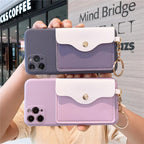 Luxury Wallet Phone Case For iPhone 13 Pro Max 11 12 Pro Max X XR XS 7 8 Plus 13 Mini Soft Silicone Handbag Card  Phone Case Wallet Compatible iPhone Bag Cover Stevvex