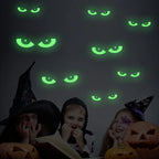 Halloween Luminous Wall Stickers Stickers Glow Dark Halloween Decor Creative Carved Fluorescent Festival Horror Home Decoration
