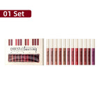 Luxury Matte Lip Gloss Set 12 Waterproof Shades Non Sticky Long Lasting Lipstick Kit For Daily Party Makeup Lootquake LLC