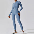 Yoga Jumpsuit Long Sleeved Zipper Rompers THRIXINE