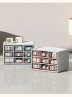 Desktop Storage Box Transparent Drawer Home Storage Box Stationery Box Office Files Stationery Organizer Cosmetics Drawer Box