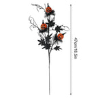 2025 Halloween Decoration Flower Black Terrifying Pumpkin Head Bouquet For Teapoy Dining Table Fireplace Home Party Decor Props