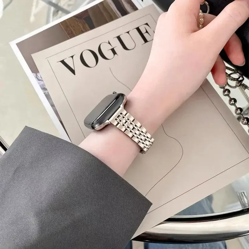 Apple Watch Stainless Steel Band - Sleek Durable Style - SJB-DIAMOND ELITES