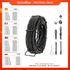 SucceBuy Drain Cleaning Cable Professional Sectional Drain Cleaner Cable Hollow Core Sewer Drain Auger Cable  Sink Floor Drain Lootquake LLC