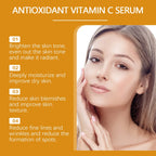 Vitamin C Facial Serum Anti Aging Deep Hydrating Fade Fine Wrinkles Brightening Moisturizing Repair Nourishing Skin Care Essence Lootquake LLC