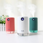 Home Table Wireless Ultrasonic Air Humidifier, Portable Mini Aroma Water Mist Diffuser, Battery Life Show, 500ml, 2000mAh Lootquake LLC