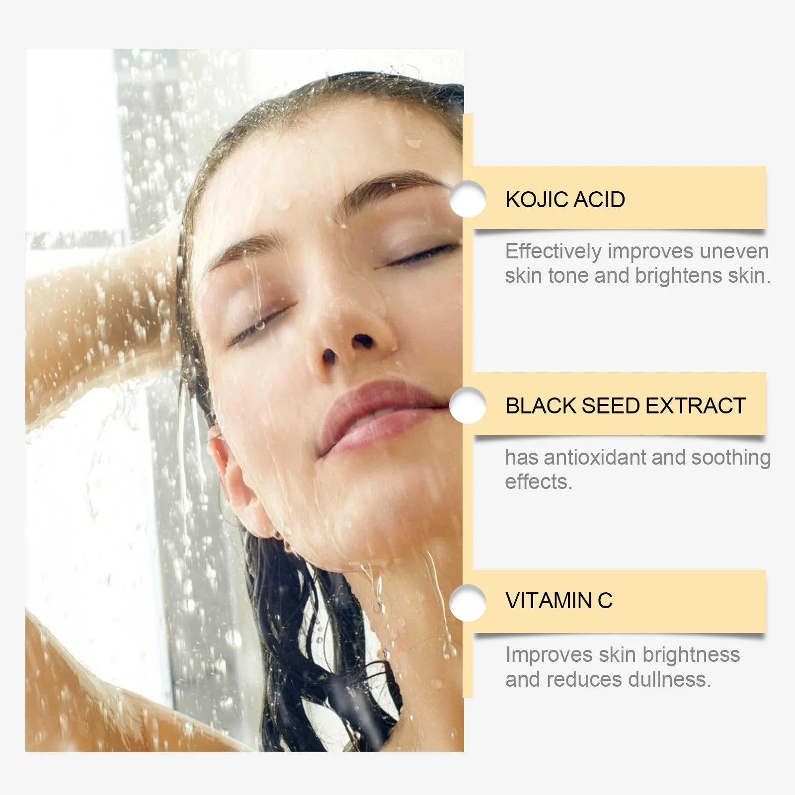 Collagen Shower Gel Brighten Body Lighten Fine Lines Oil Control Lasting Fresh Hydrating Skin Exfoliator Kojic Acid Body Wash Lootquake LLC