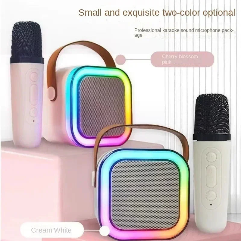 K12 Bluetooth Karaoke Machine Portable  5.3 PA Speaker System with 1-2 Wireless Microphones Home Family Singing Children's Gifts Lootquake LLC