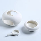 3 in 1 Candle heating holder Ceramics Essential Oil incense Burner Big Capacity Aromatherapy Oil Lamp Candlestick Home Fragrance Lootquake LLC