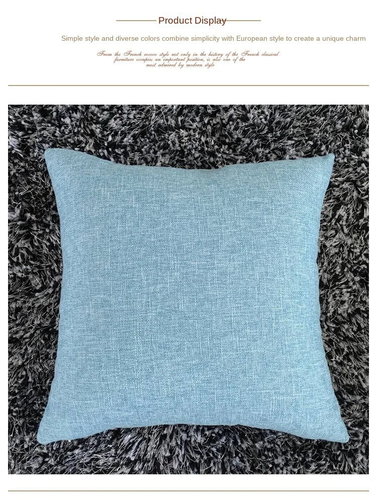 Solid Sofa Cushion Cover 30x50/40x40/45x45/40x60/50x50/55x55/60x60cm Decorative Throw Pillow Case For Car Seat Chair