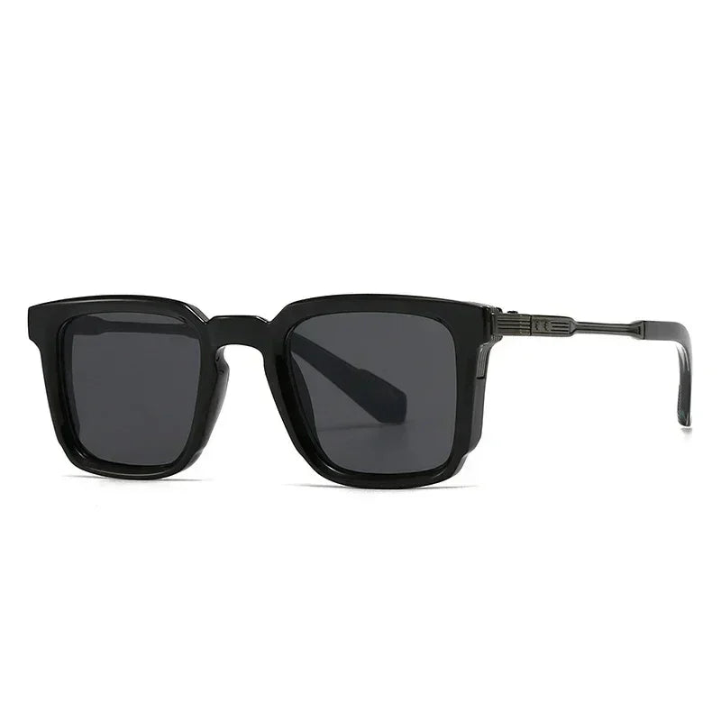SHAUNA New Square Women Luxury Sunglasses Retro Rivets Men Gradient Shades UV400 Sun Glasses