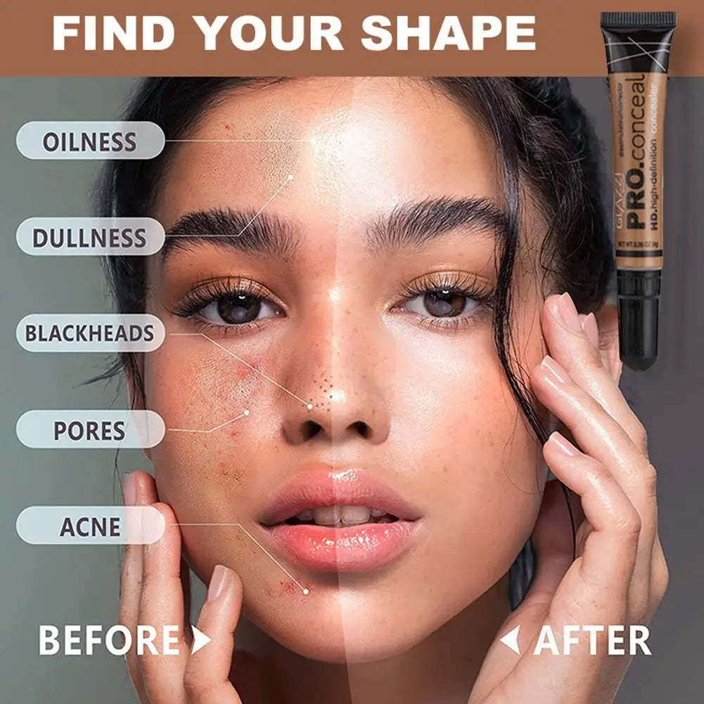 Hose Liquid Foundation Matte Nude Makeup Facial Foundation Highlight Concealer Oil Control Full Coverage Foundation for Brighten Lootquake LLC